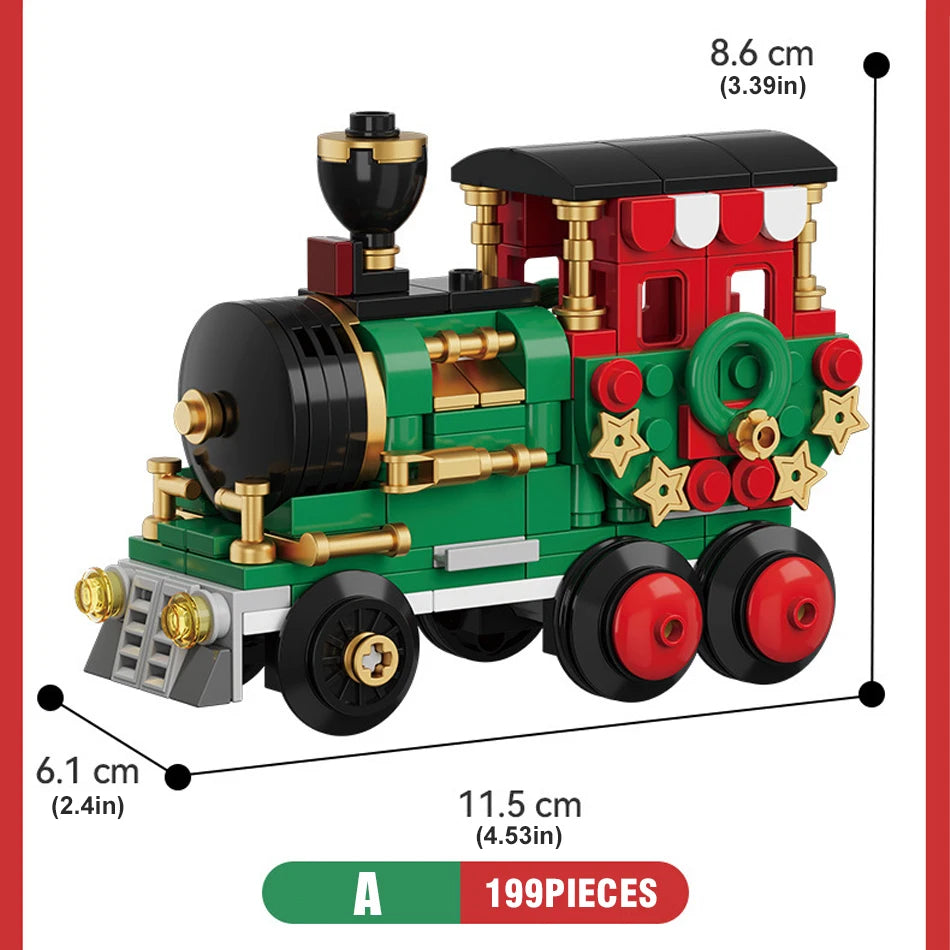 806-Piece Christmas Train Building Set