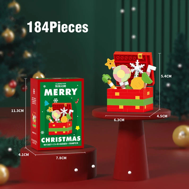 806-Piece Christmas Train Building Set