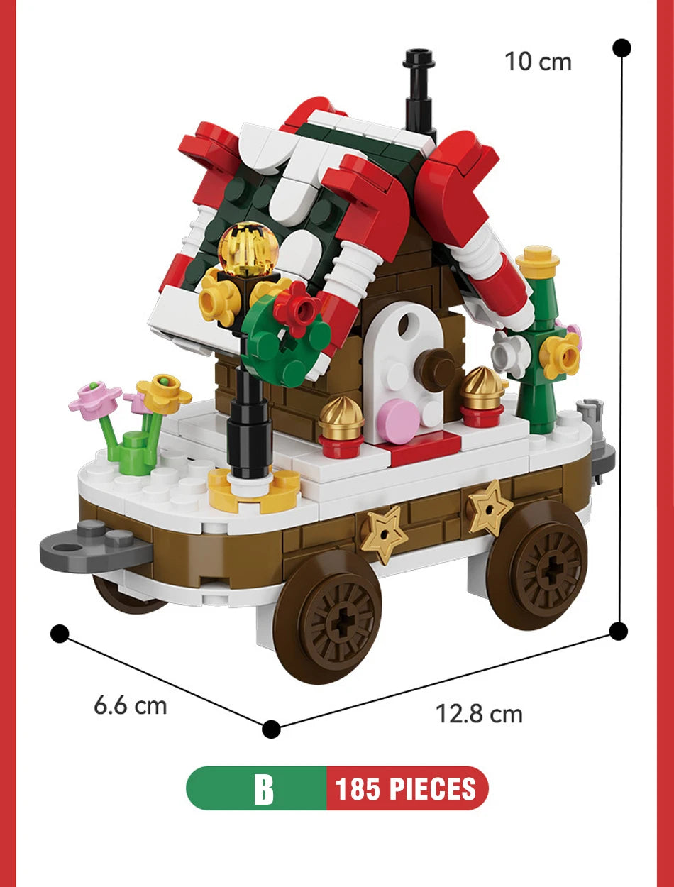 806-Piece Christmas Train Building Set