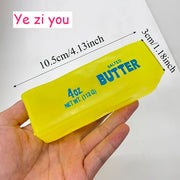 Coconut Oil Butter Stick Squishy Toy Moldable Stress Butter Bar Cheese Fidget Toy Super Soft Squeeze Vent Toy Premium Hand Feel