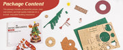 Rolife DIY Music Box Mechanical Model Building Kit Christmas Melody Tree 3D Puzzle Toy Craft Kit with LED Light for Home Decor Xmas Gift for Adults Friends