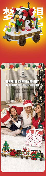 806-Piece Christmas Train Building Set
