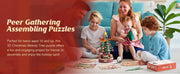 Rolife DIY Music Box Mechanical Model Building Kit Christmas Melody Tree 3D Puzzle Toy Craft Kit with LED Light for Home Decor Xmas Gift for Adults Friends