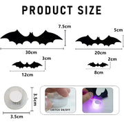 3D LED Halloween Bat Wall Lights