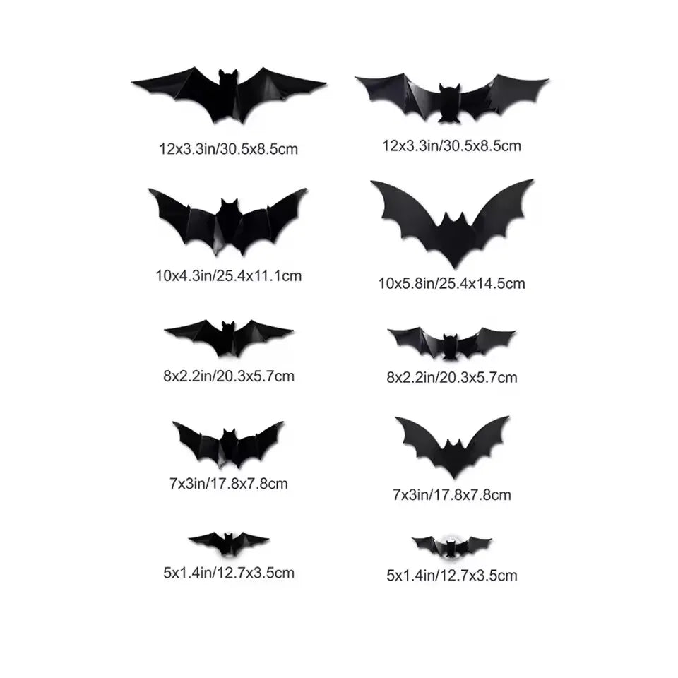 3D LED Halloween Bat Wall Lights