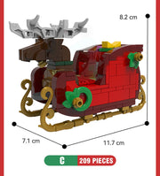 806-Piece Christmas Train Building Set