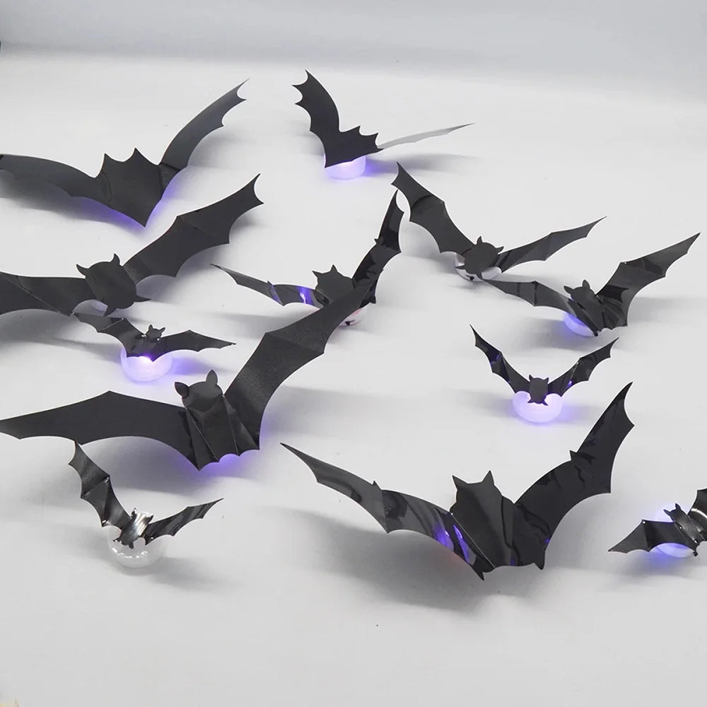 3D LED Halloween Bat Wall Lights
